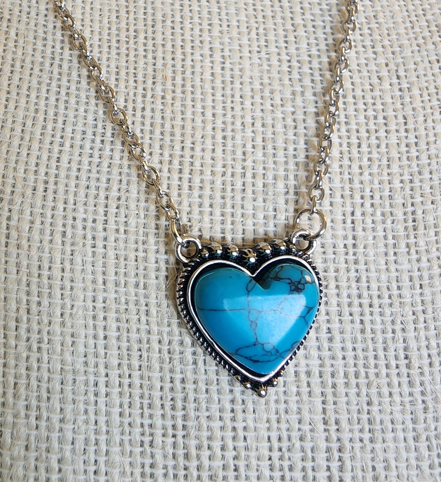Turquoise Heart Necklace