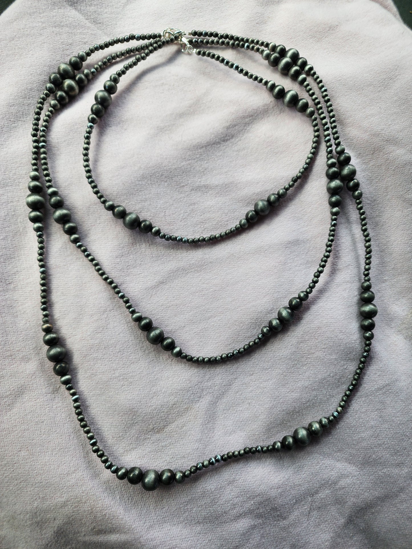 Handmade Pearl Bead Necklace Set