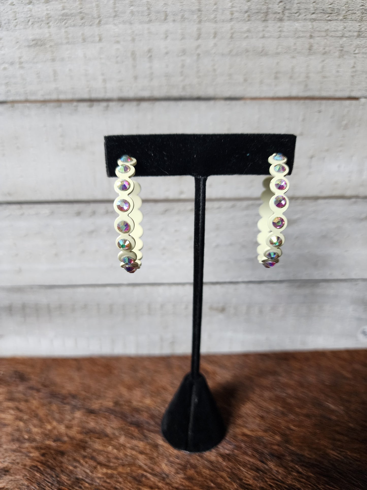 Crystal Hoop Earrings