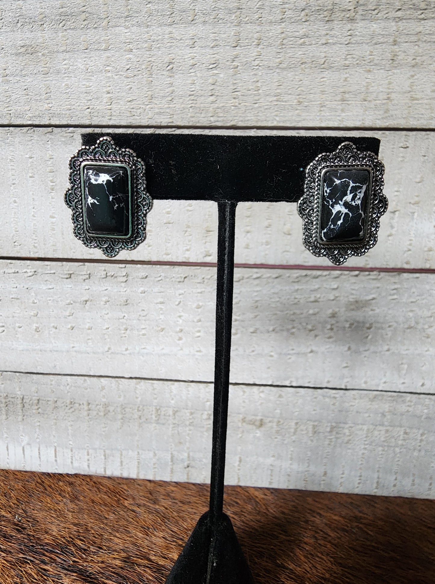 Faux Stone Earrings