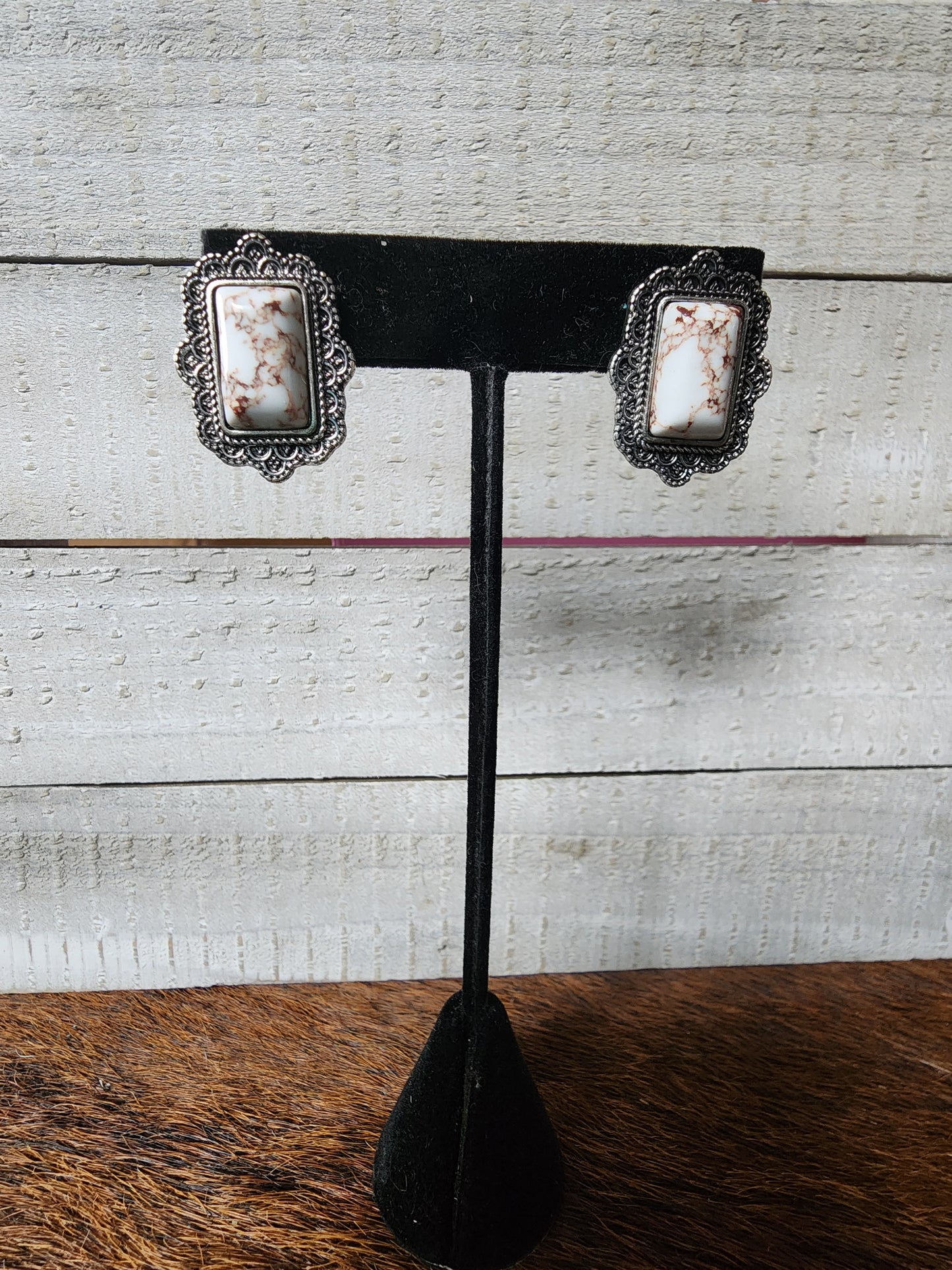 Faux Stone Earrings