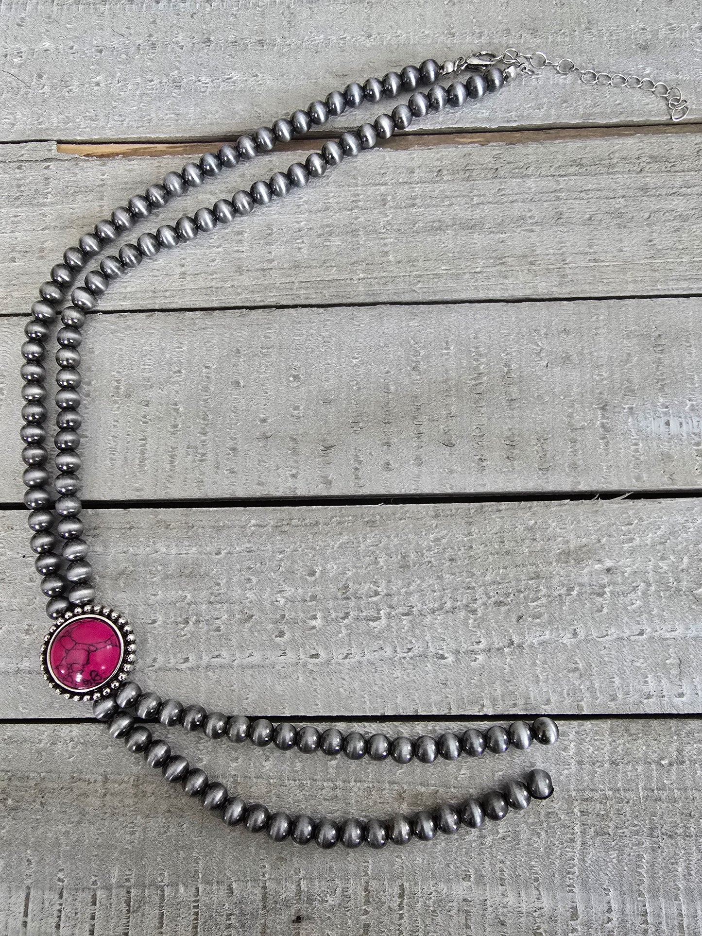 Beaded Bolo Tie Necklace