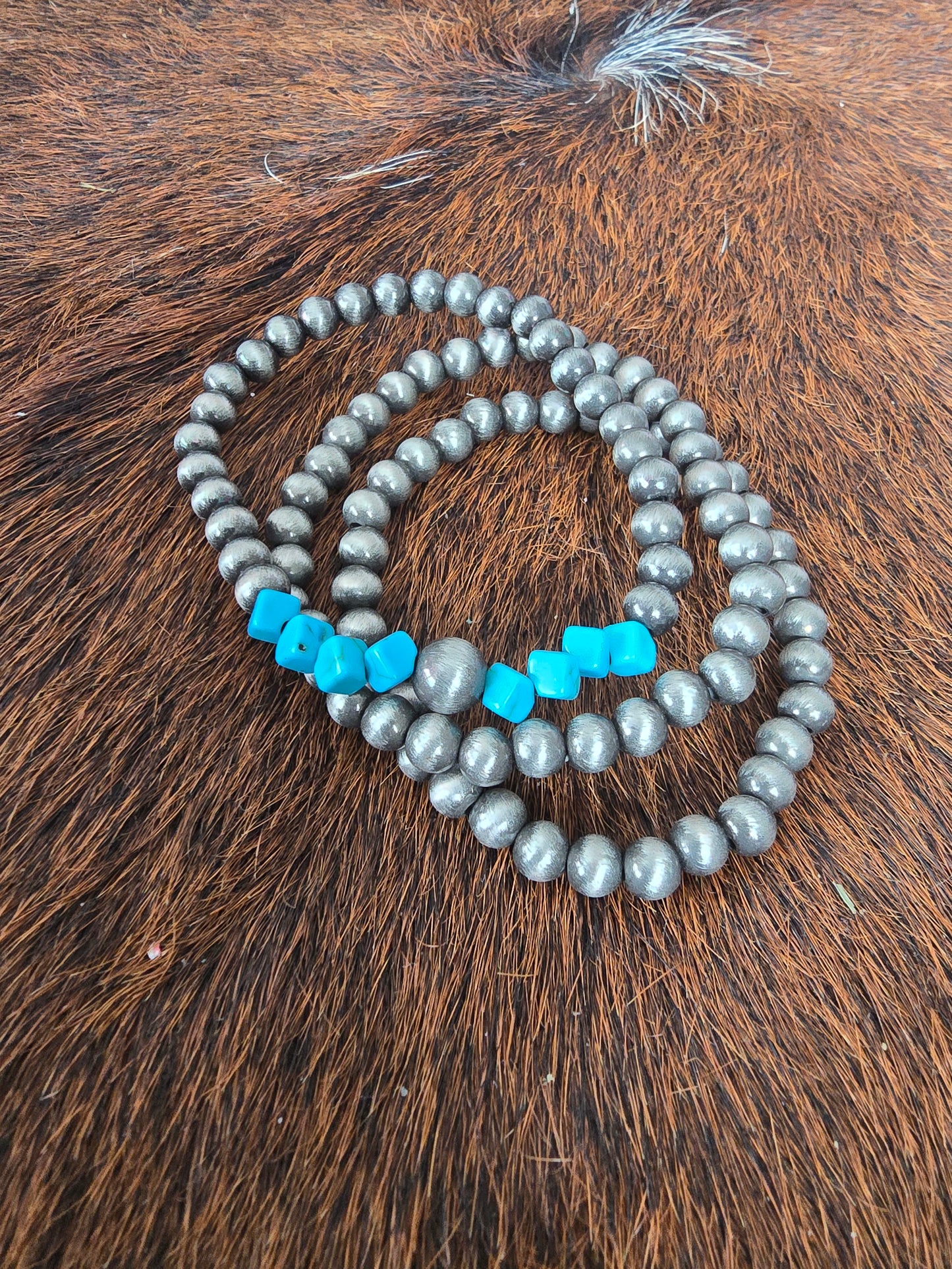 Faux Pearl Bracelet Stack