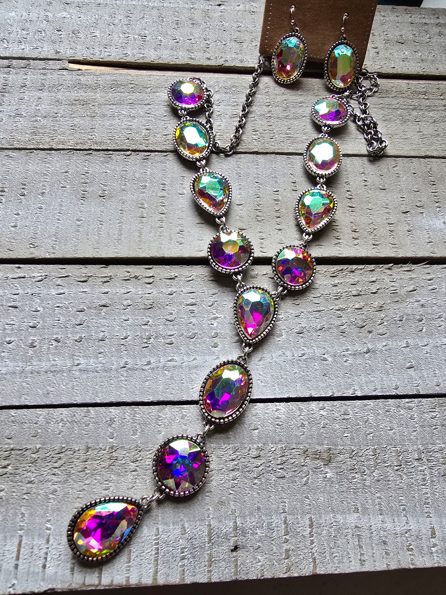 Rhinestone Necklace/Earring Sets