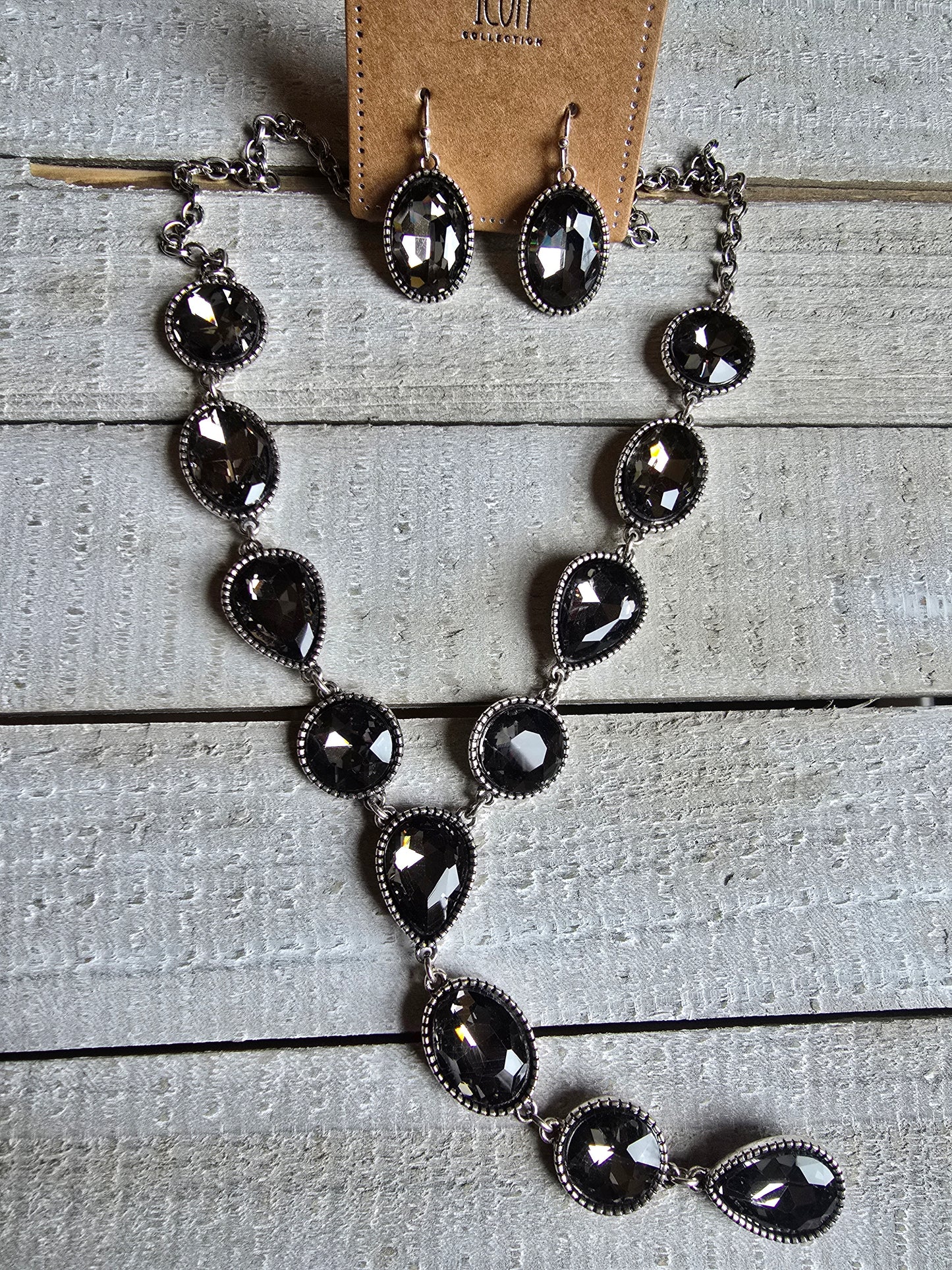 Rhinestone Necklace/Earring Sets