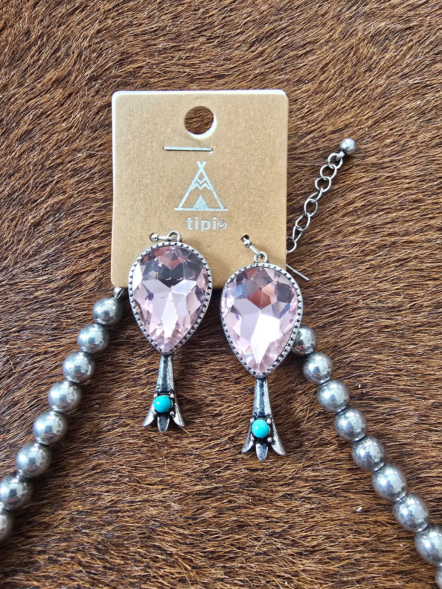 Rhinestone Squash Blossom Set