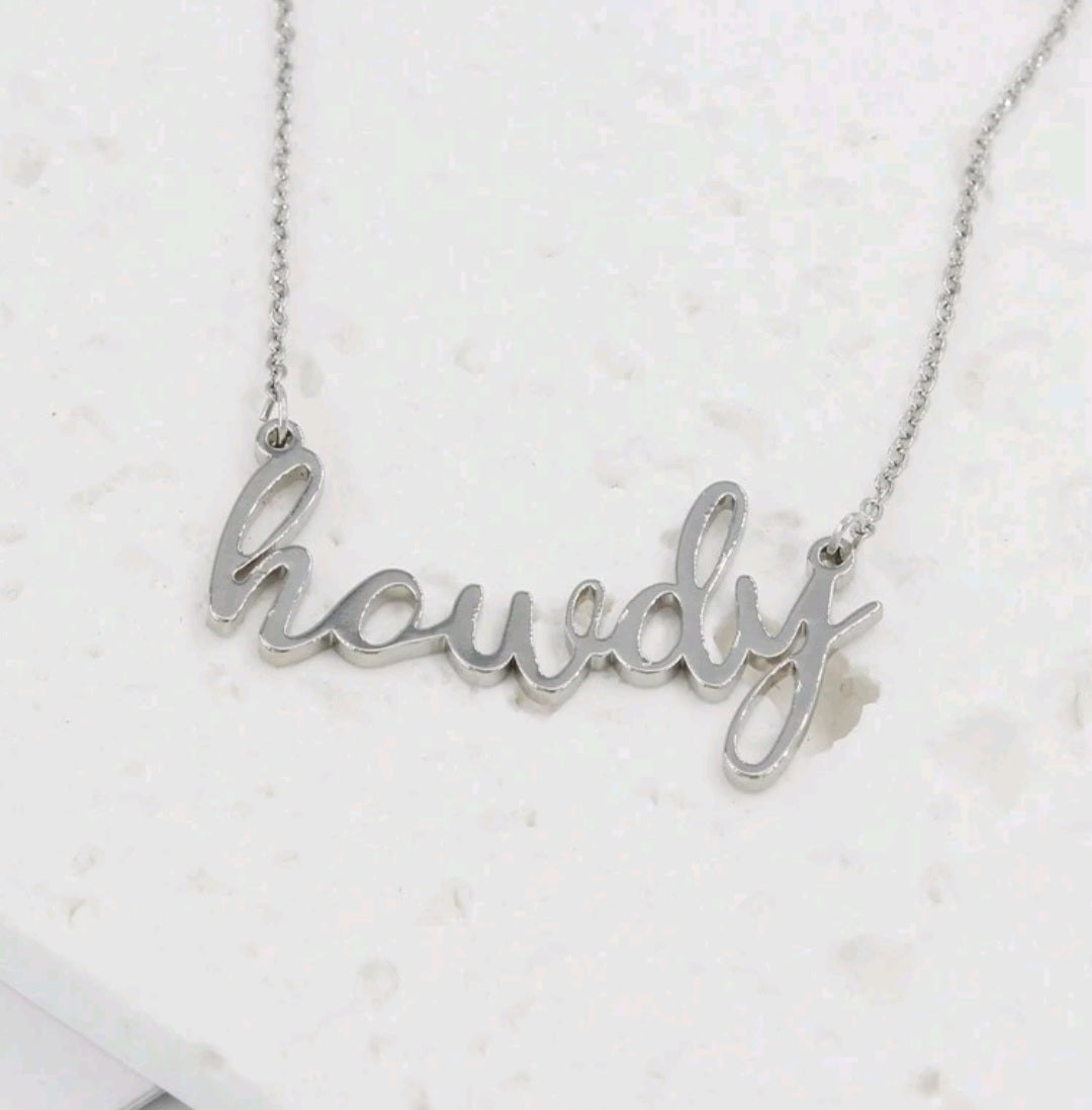 Howdy Charm Necklace