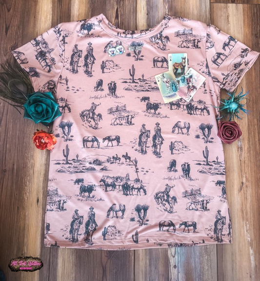 Ranch Print Relaxed Tshirt