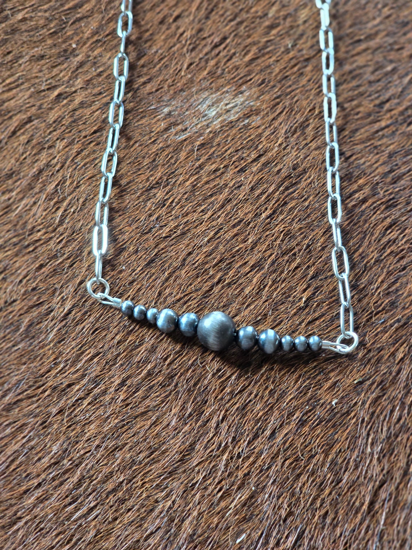 Faux Pearl Bar Necklaces