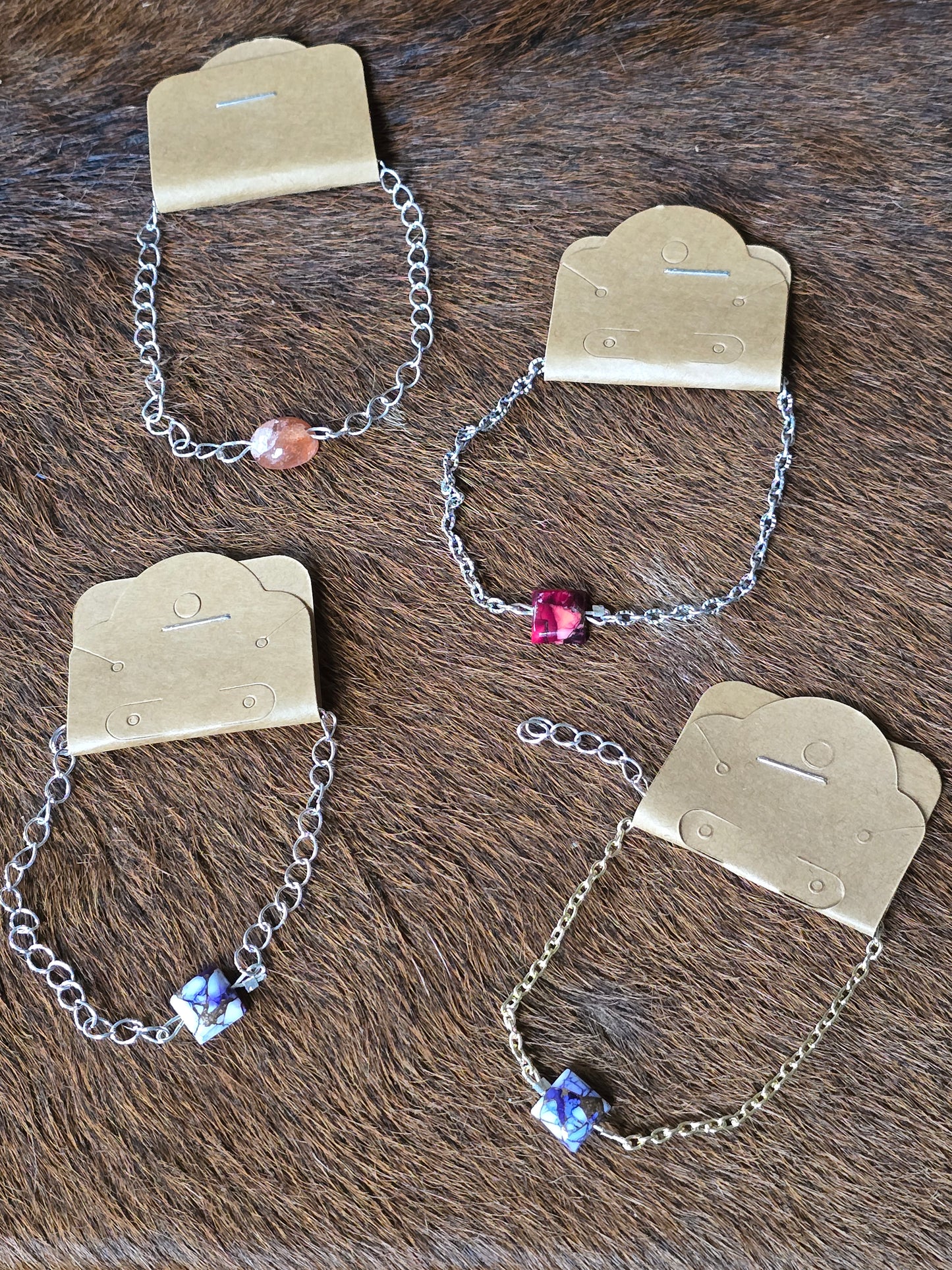Stone Charm Bracelets