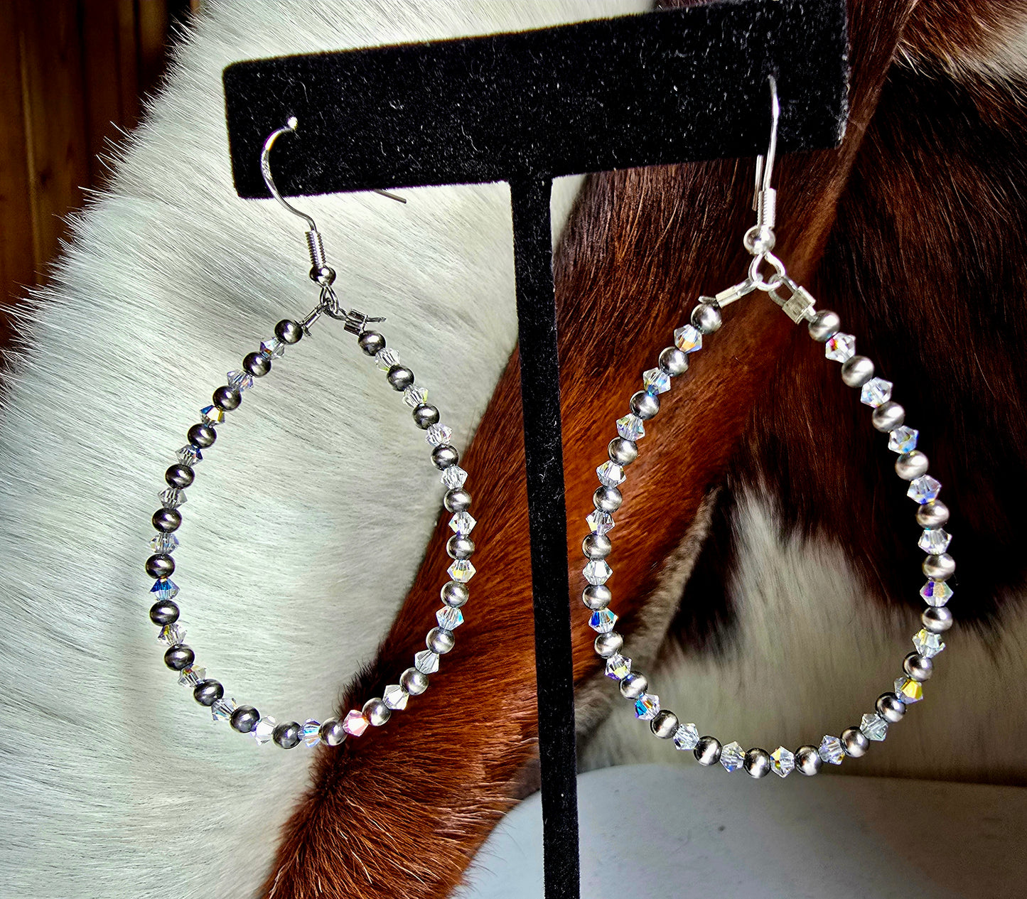 Swarovski Crystal & Pearl Earrings