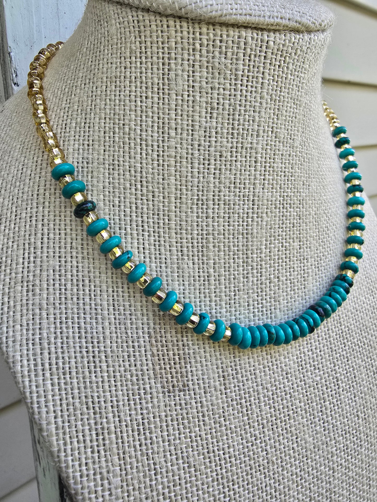 Gold & Turquoise Necklace