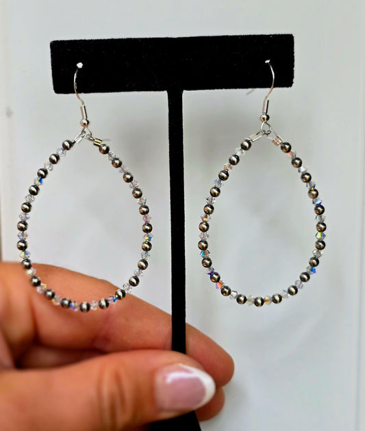 Swarovski Crystal & Pearl Earrings