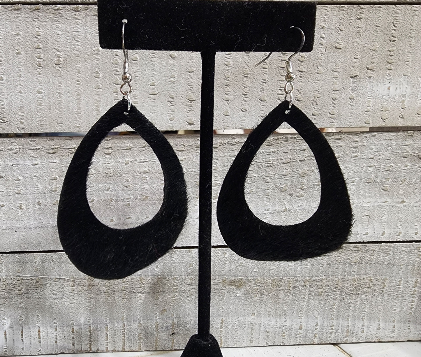 Cowhide Cutout Earrings