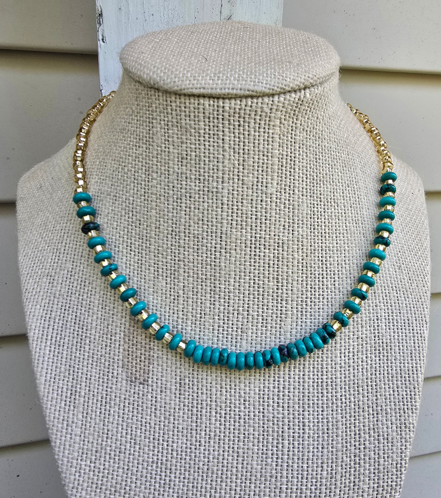 Gold & Turquoise Necklace