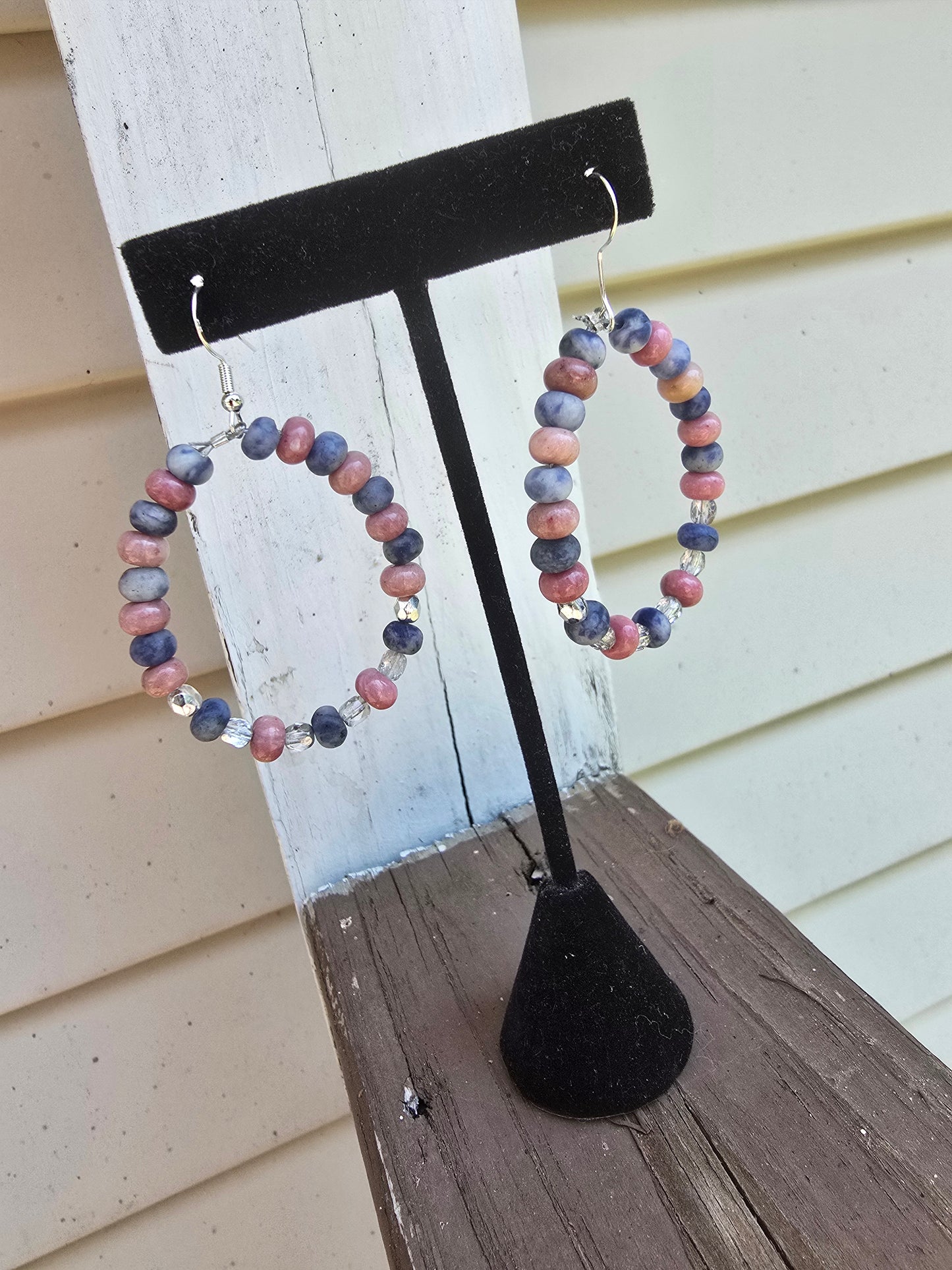 Blue & Pink Earrings