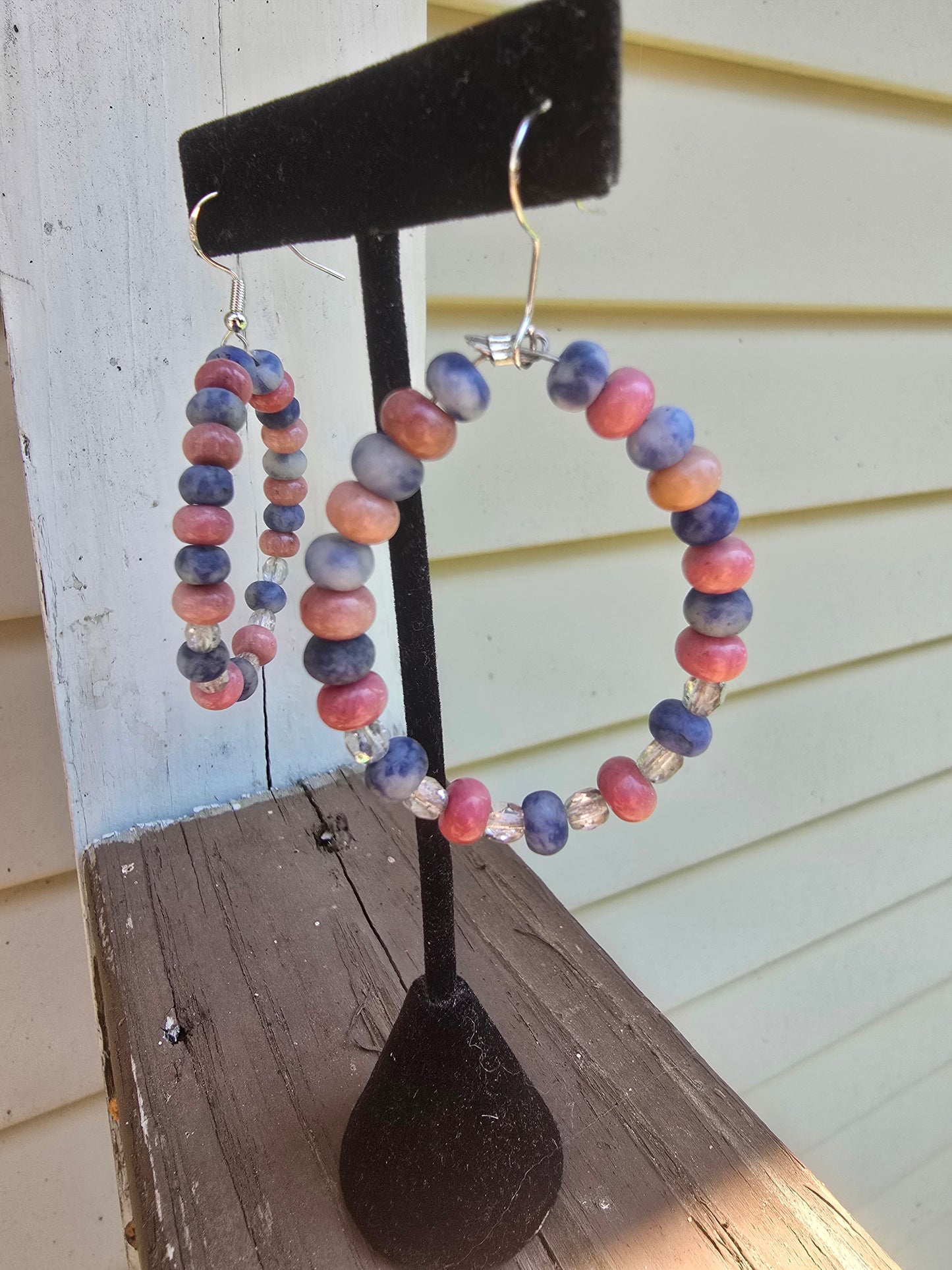 Blue & Pink Earrings