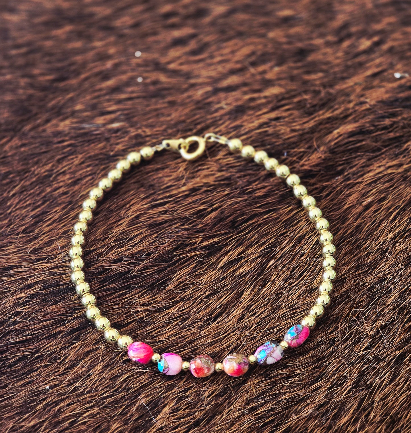 Pink Dahlia Bracelet