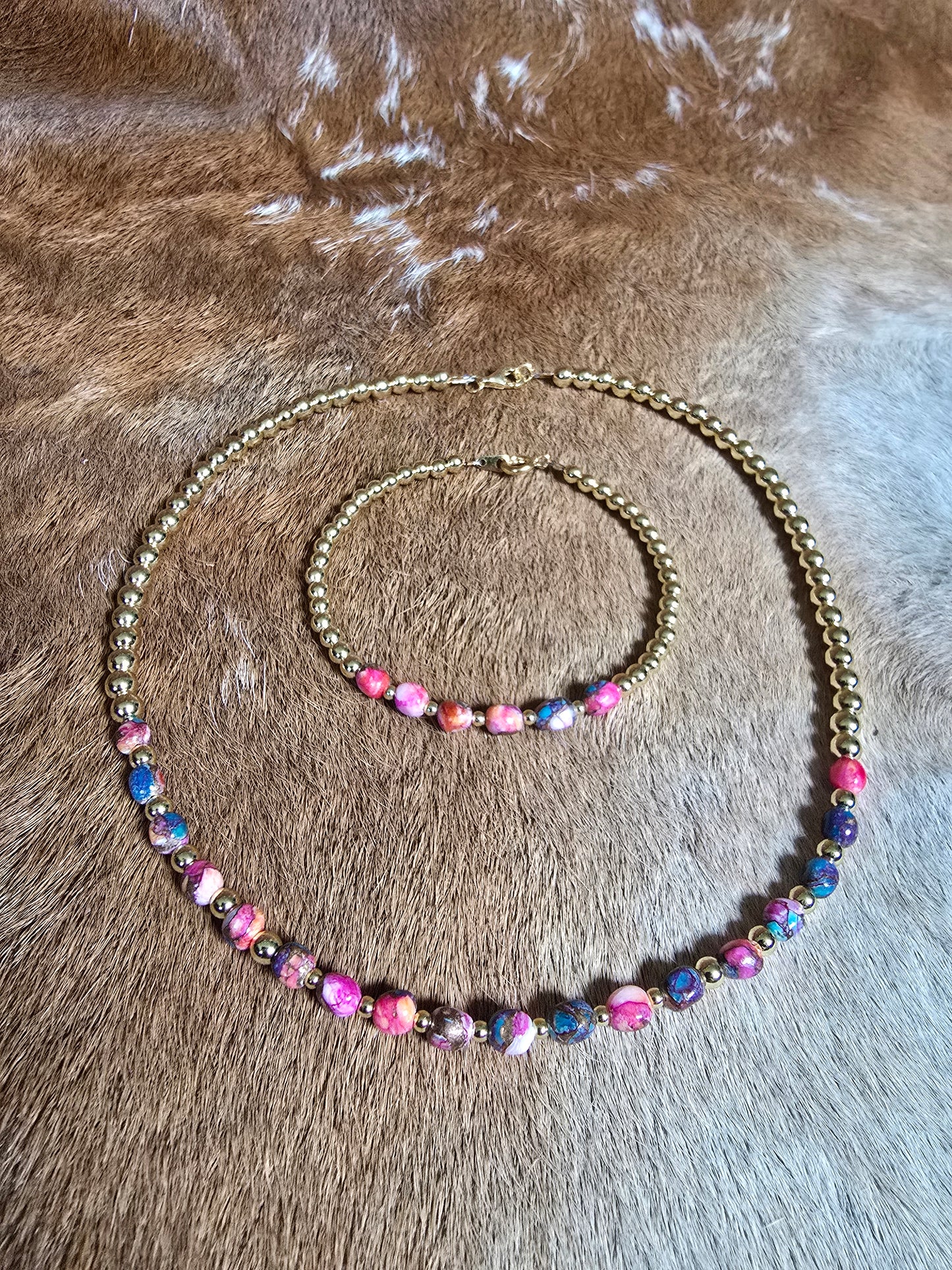 Pink Dahlia Bracelet