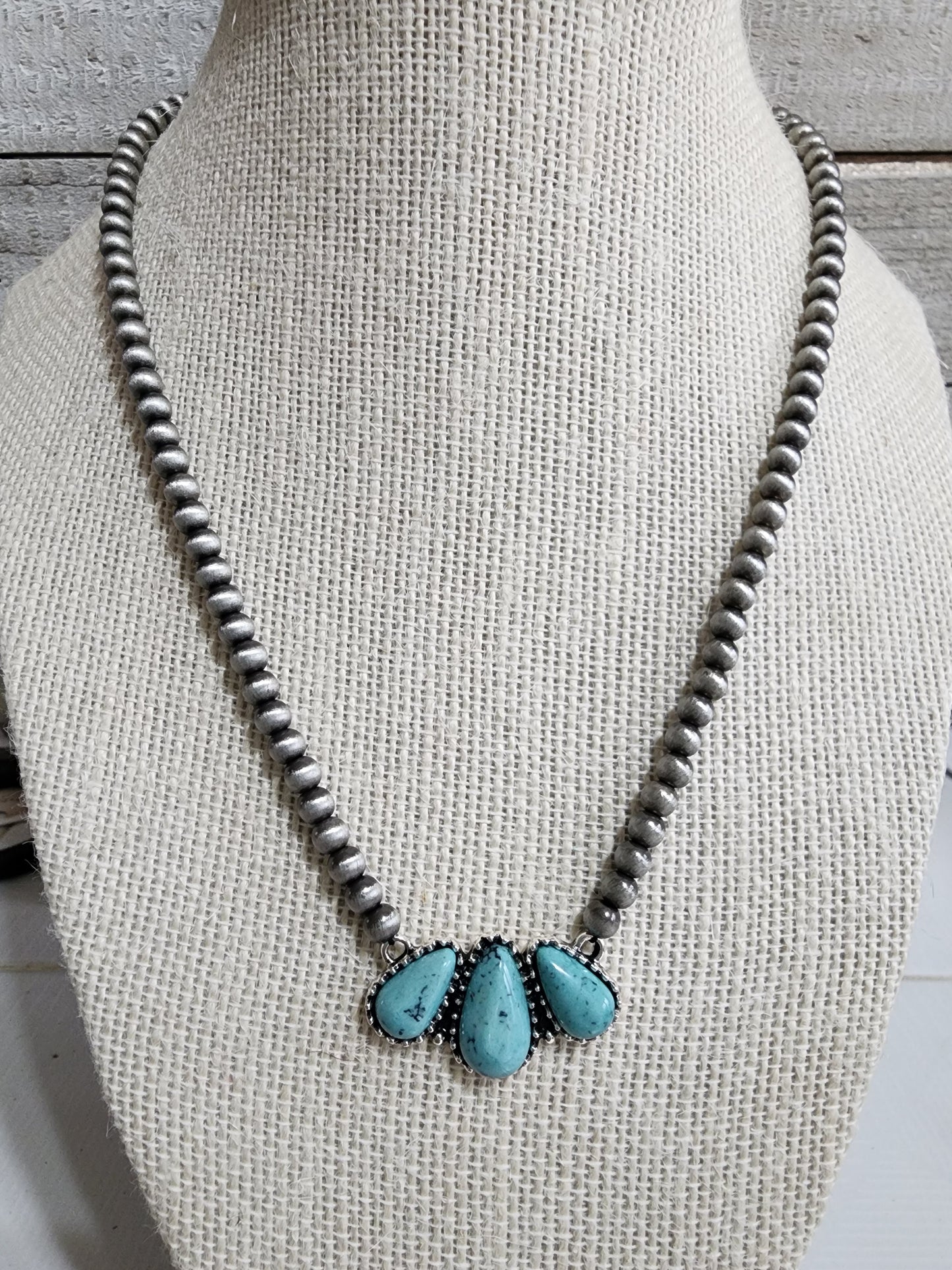Beaded Blossom Charm Necklace