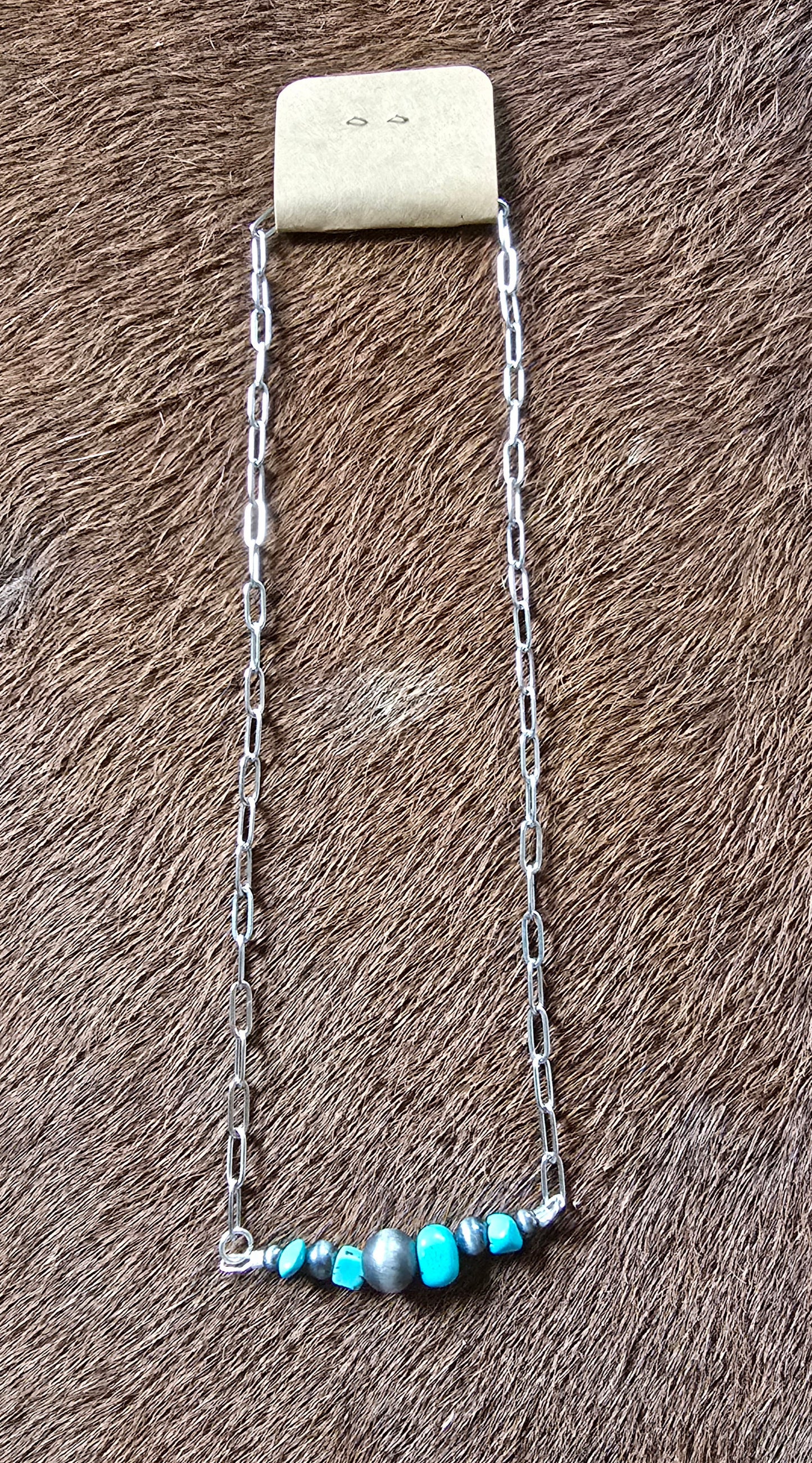 Faux Pearl Bar Necklaces