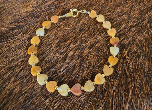Yellow Heart Bracelet