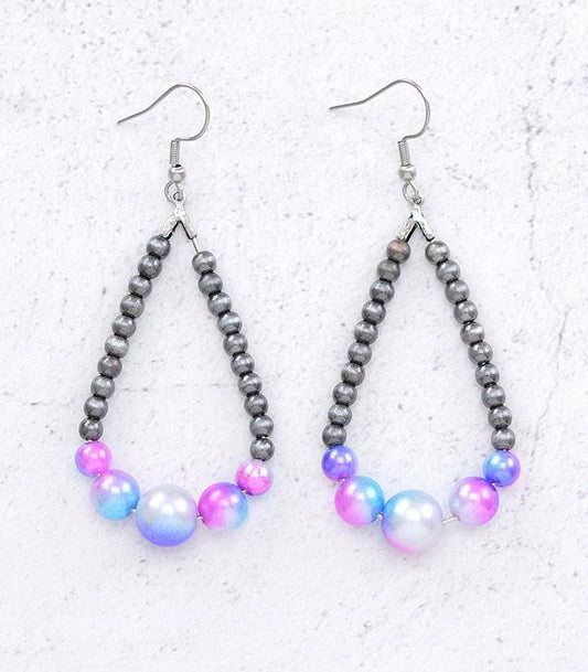 Navajo Pearl Drop Earrings