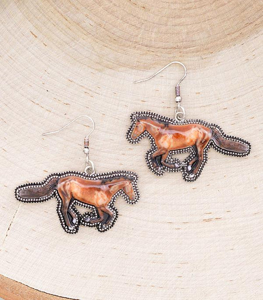 Running Horse Earrings