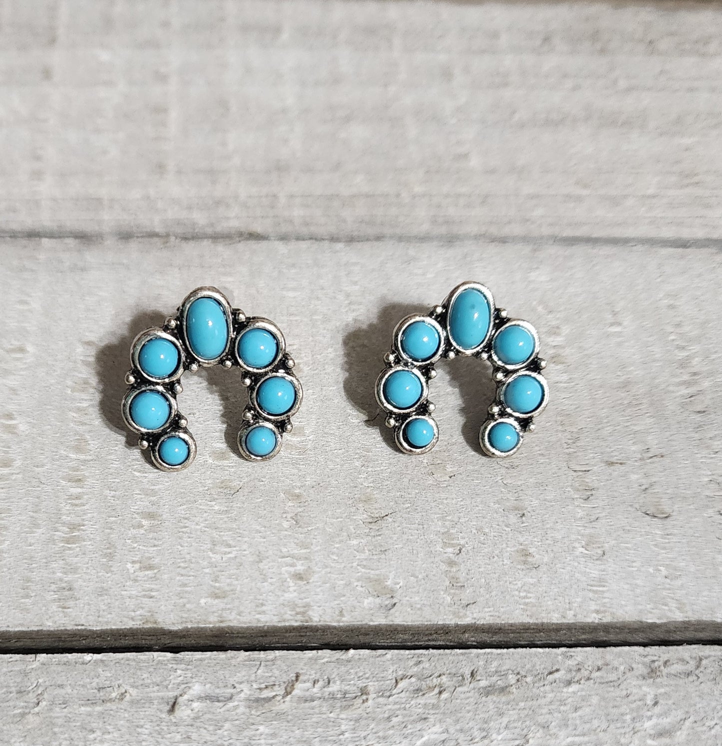 Turquoise Crown Studs