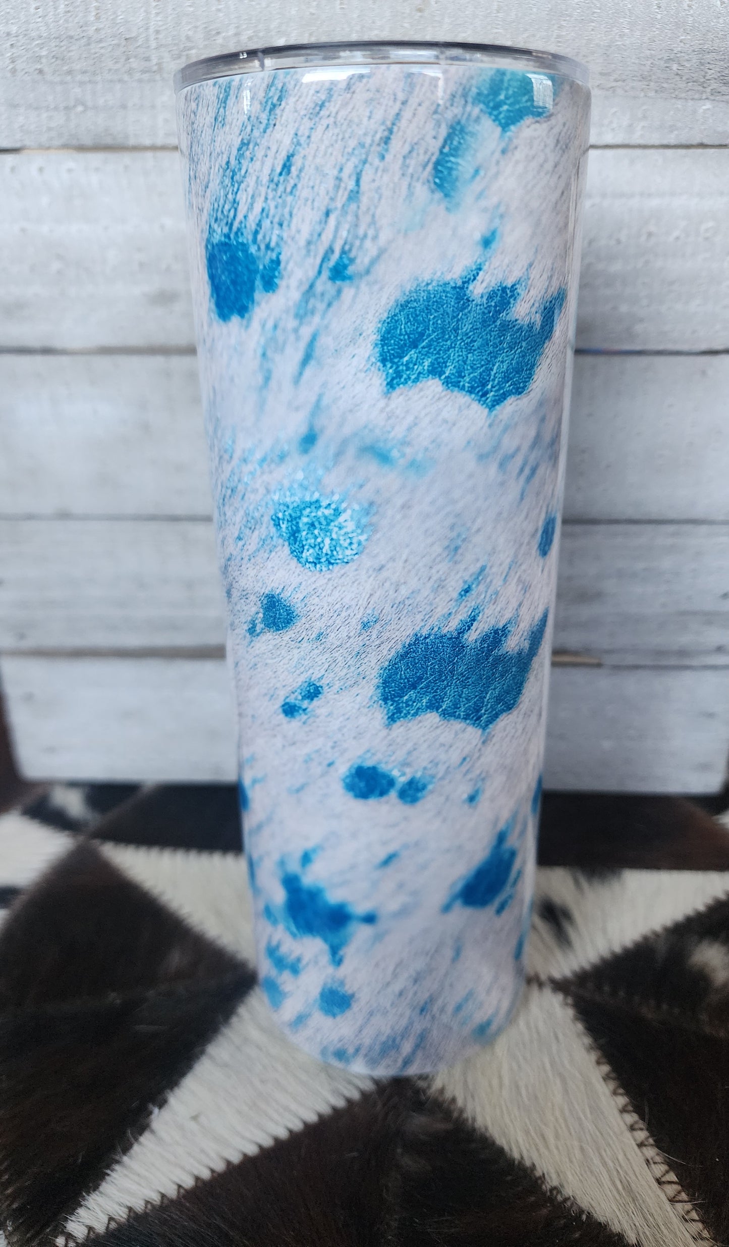 Acid Wash Cowhide 20oz Tumbler