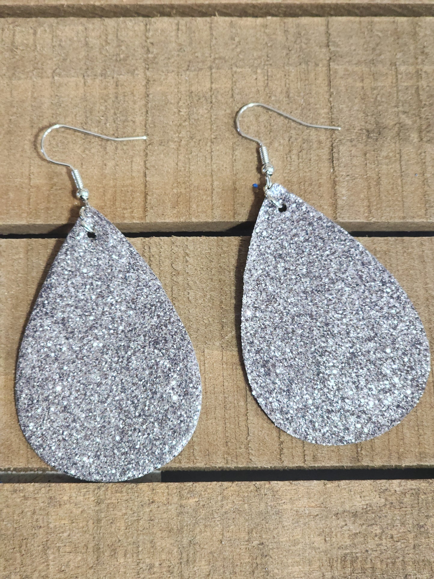 Glitter Teardrop Earrings