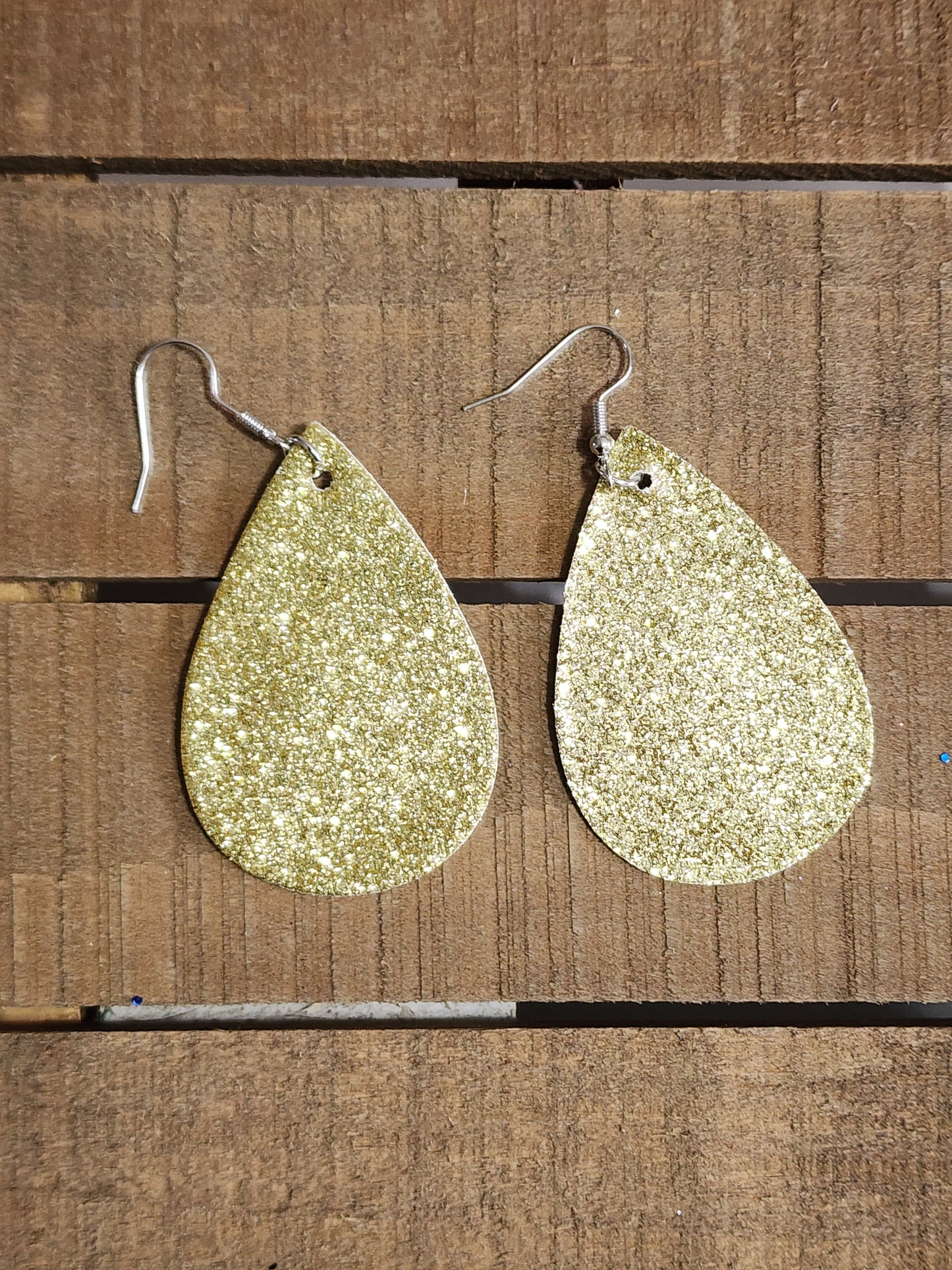 Glitter Teardrop Earrings