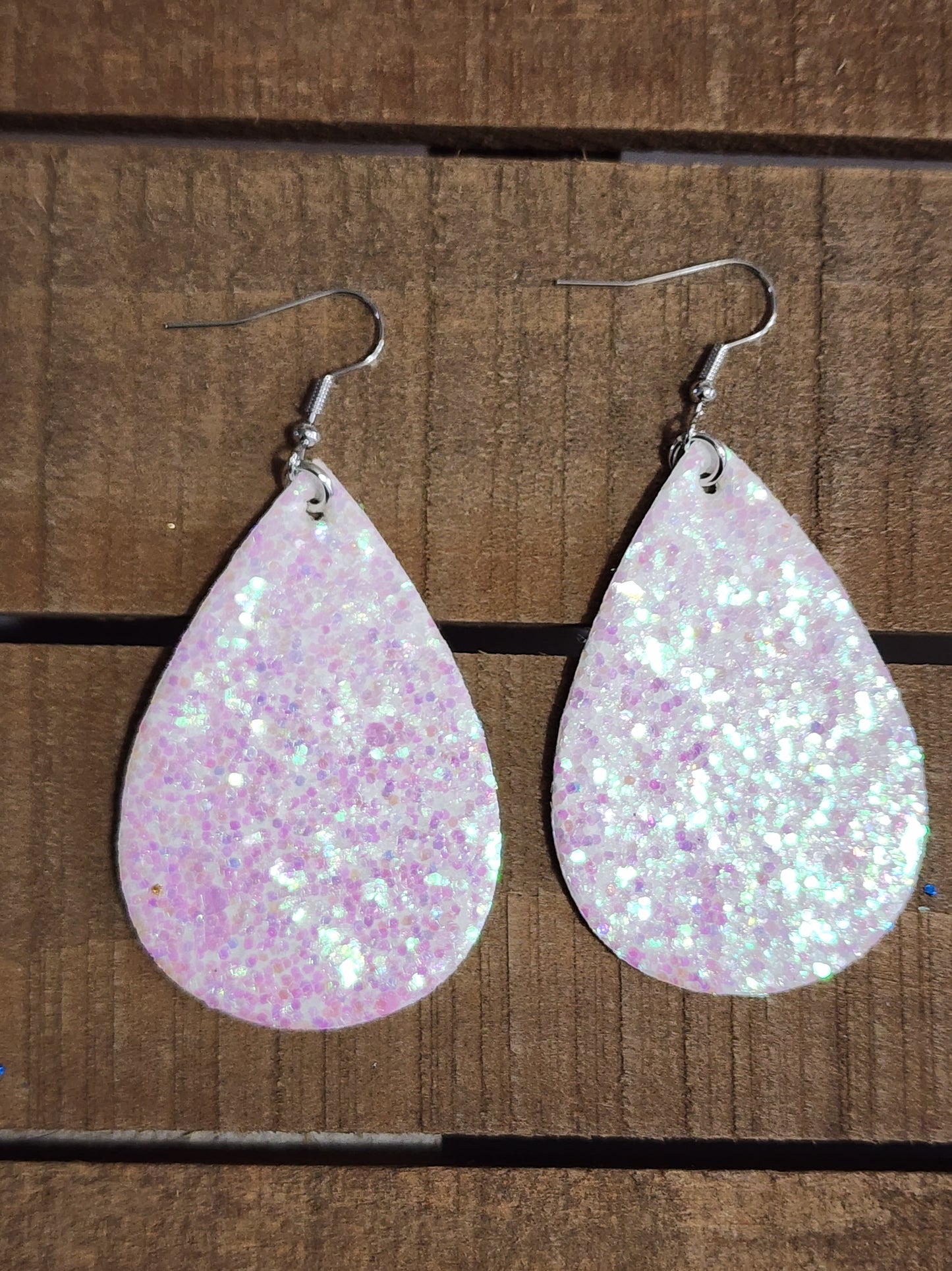 Glitter Teardrop Earrings