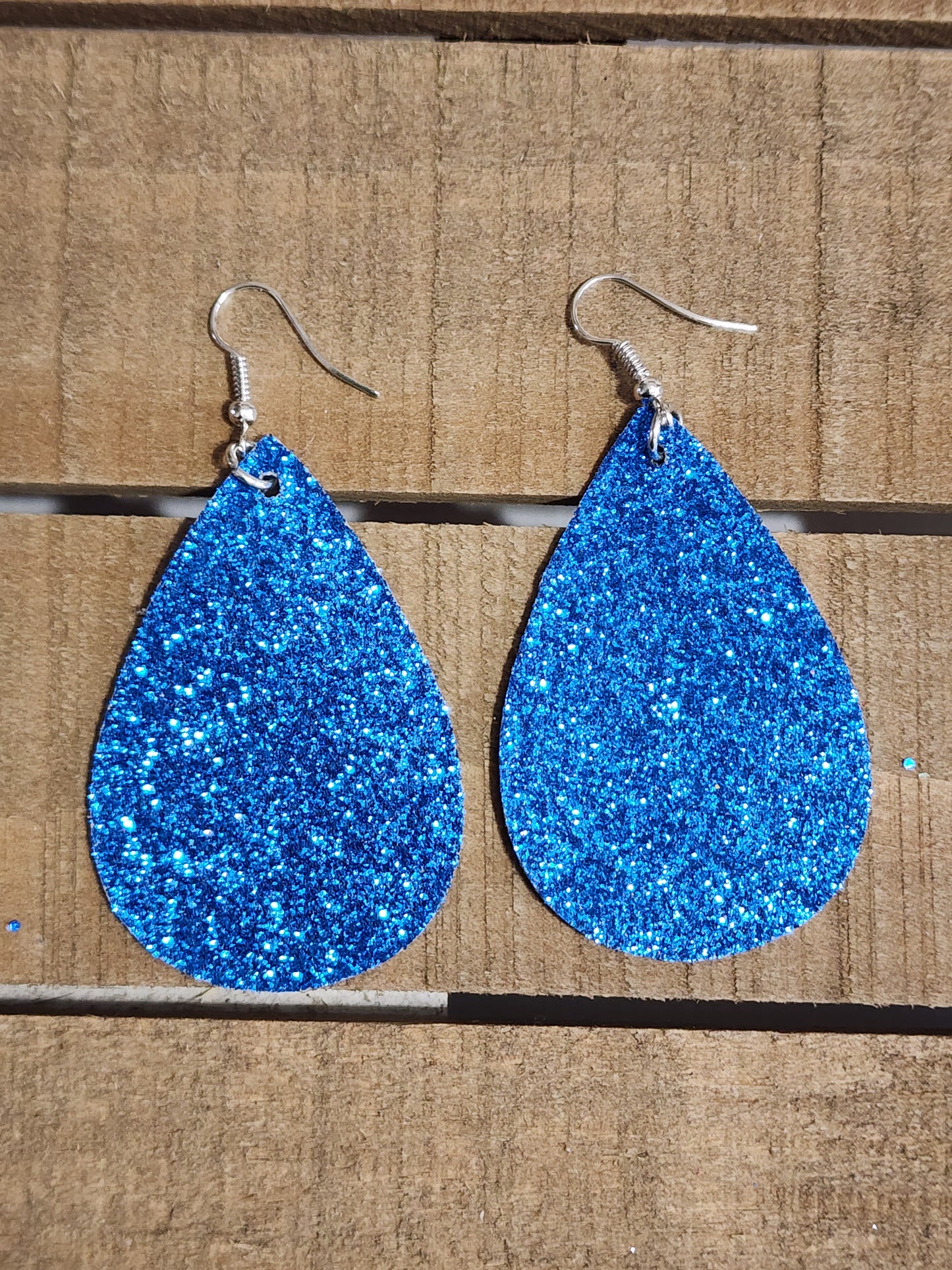 Glitter Teardrop Earrings