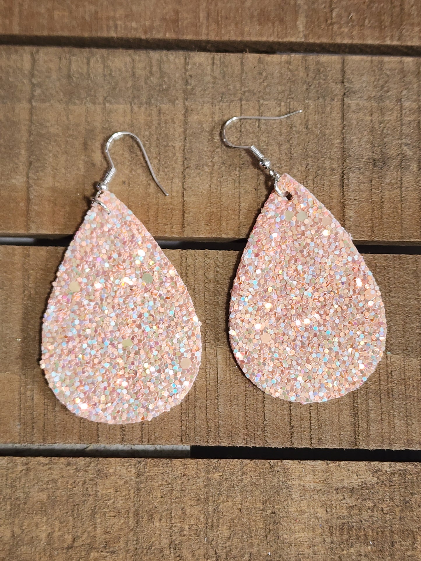 Glitter Teardrop Earrings