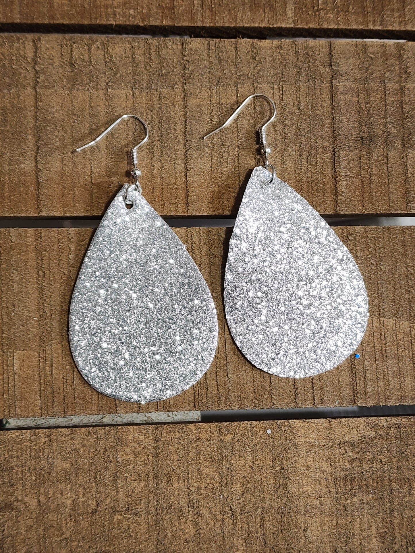 Glitter Teardrop Earrings