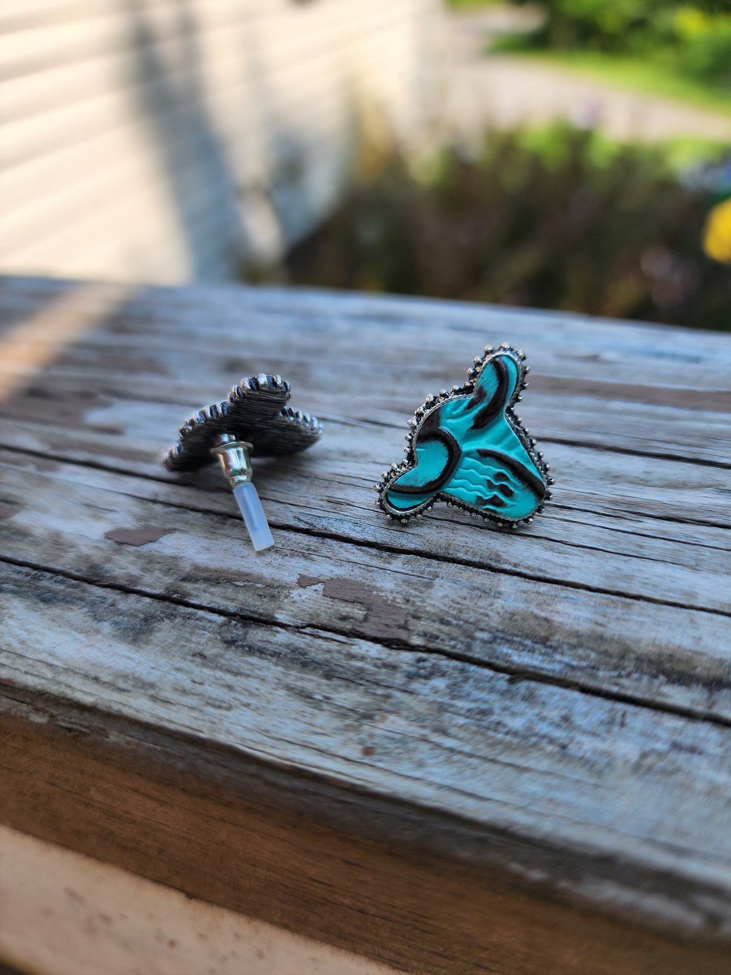 Faux Leather Cow Earrings