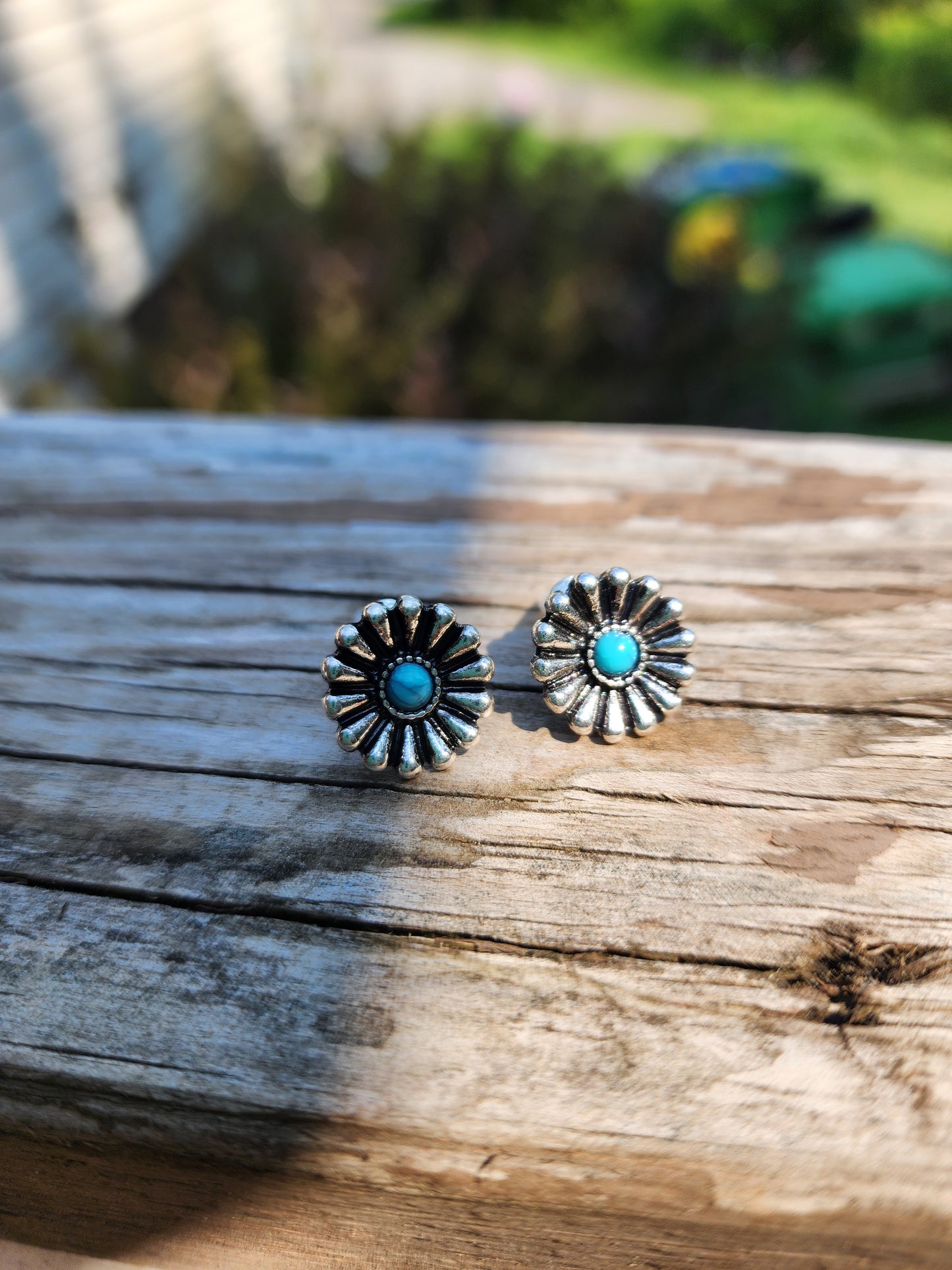 Concho Stud Earrings