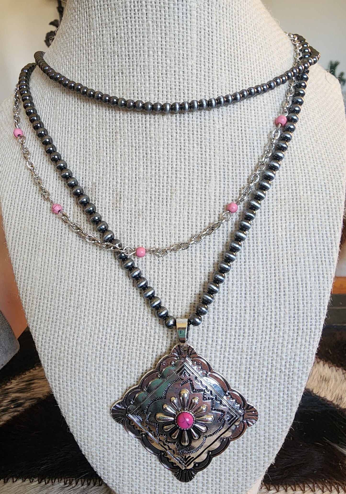 Navajo Pendant Necklace Set