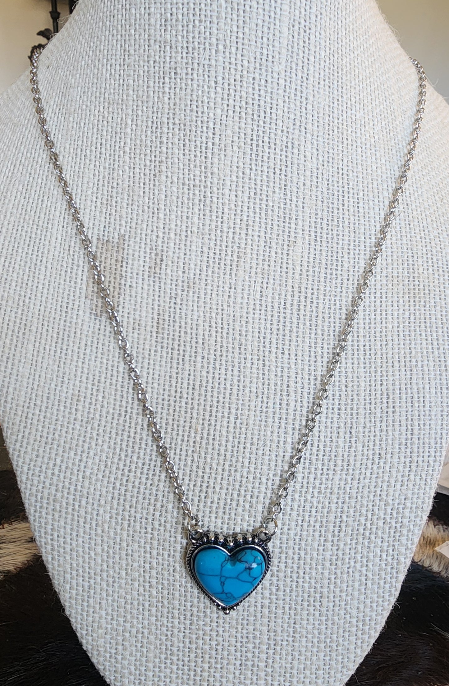 Turquoise Heart Necklace