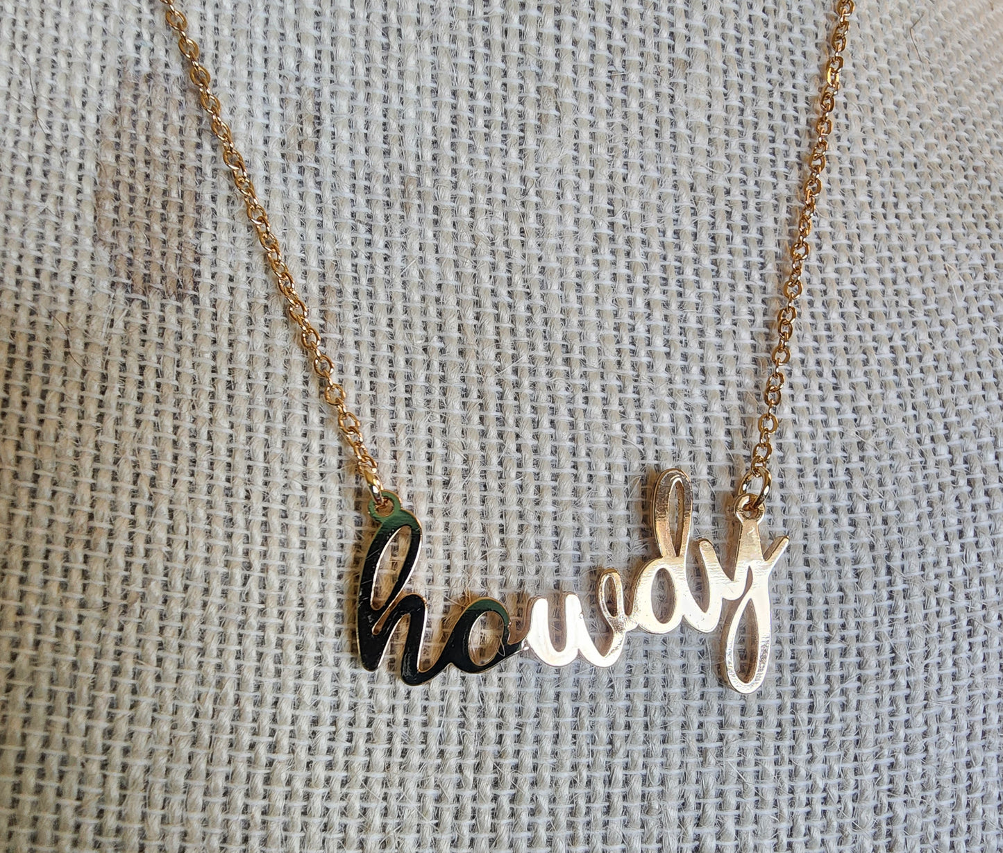 Howdy Charm Necklace