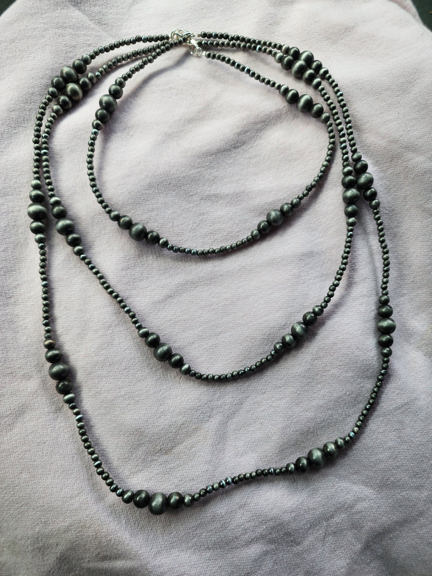 Handmade Navajo Pearl Necklace Set