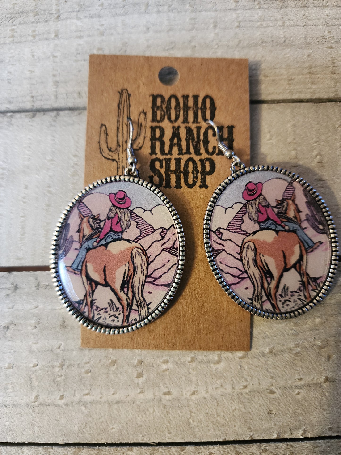 Cowgirl Scenery Earrings