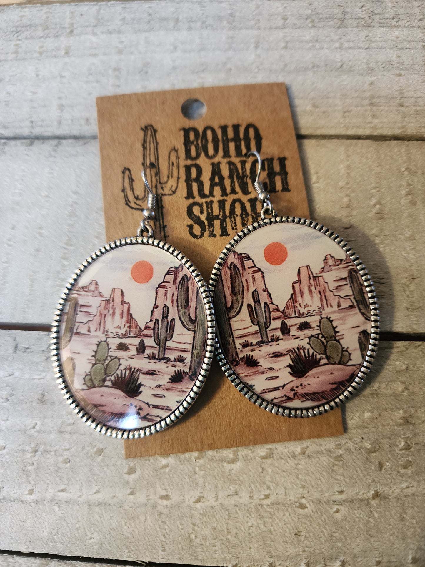 Cowgirl Scenery Earrings