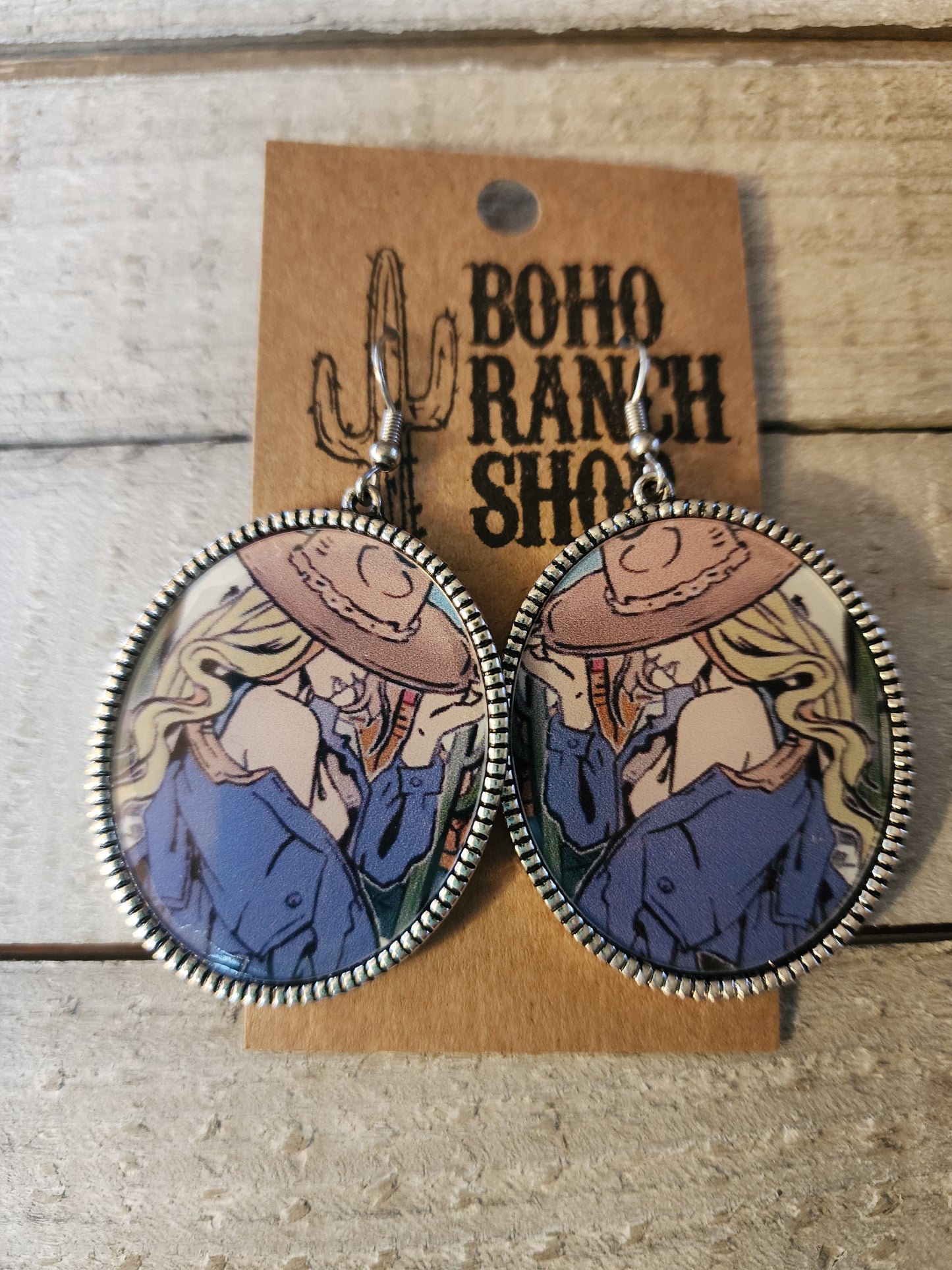 Cowgirl Scenery Earrings