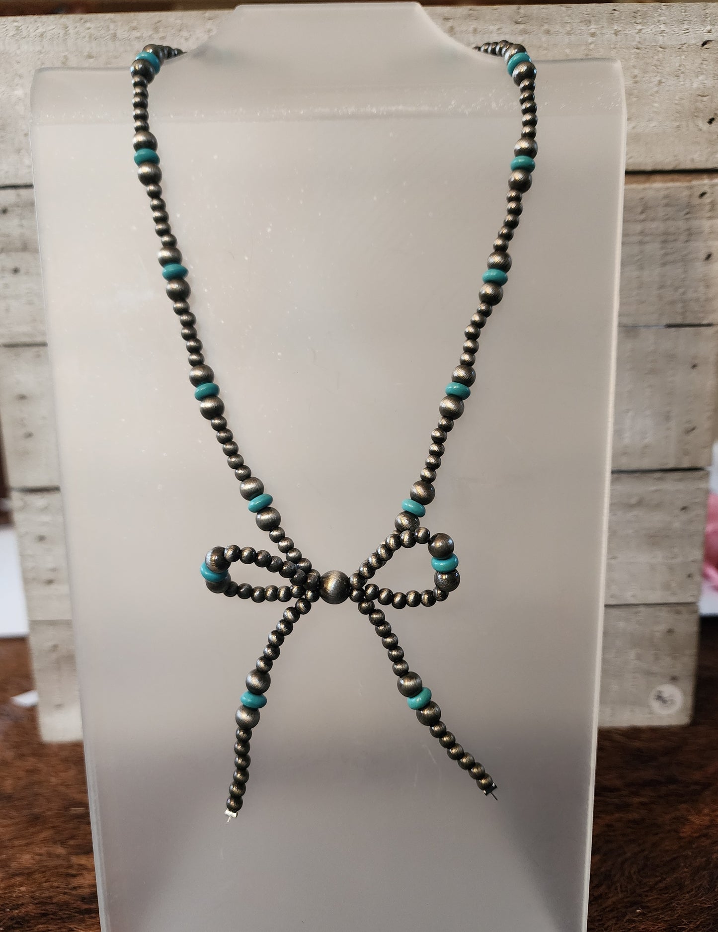 Bow Tie Pearl Necklace