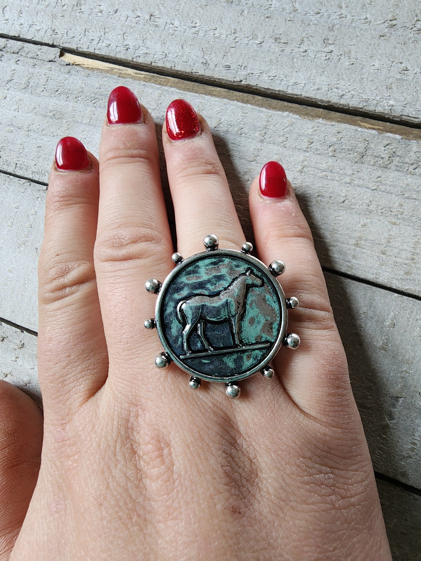 Vintage Horse Ring