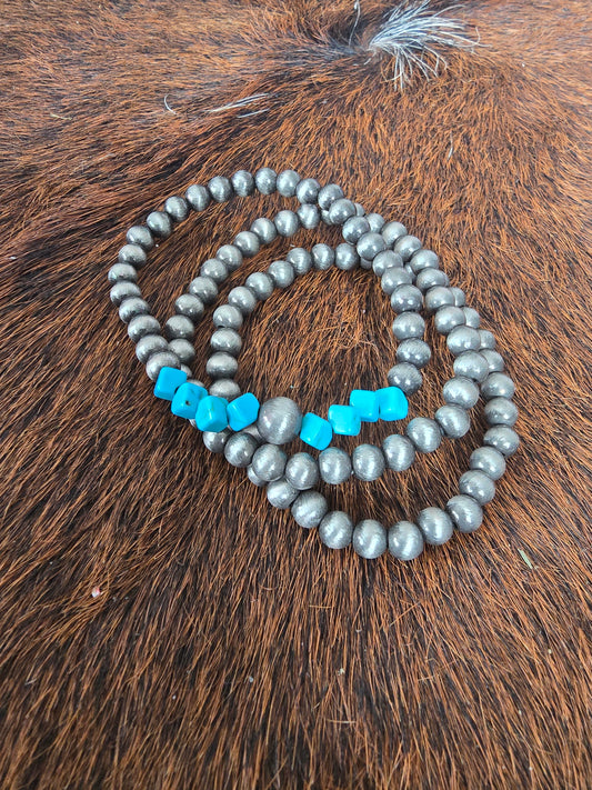 Faux Pearl Bracelet Stack