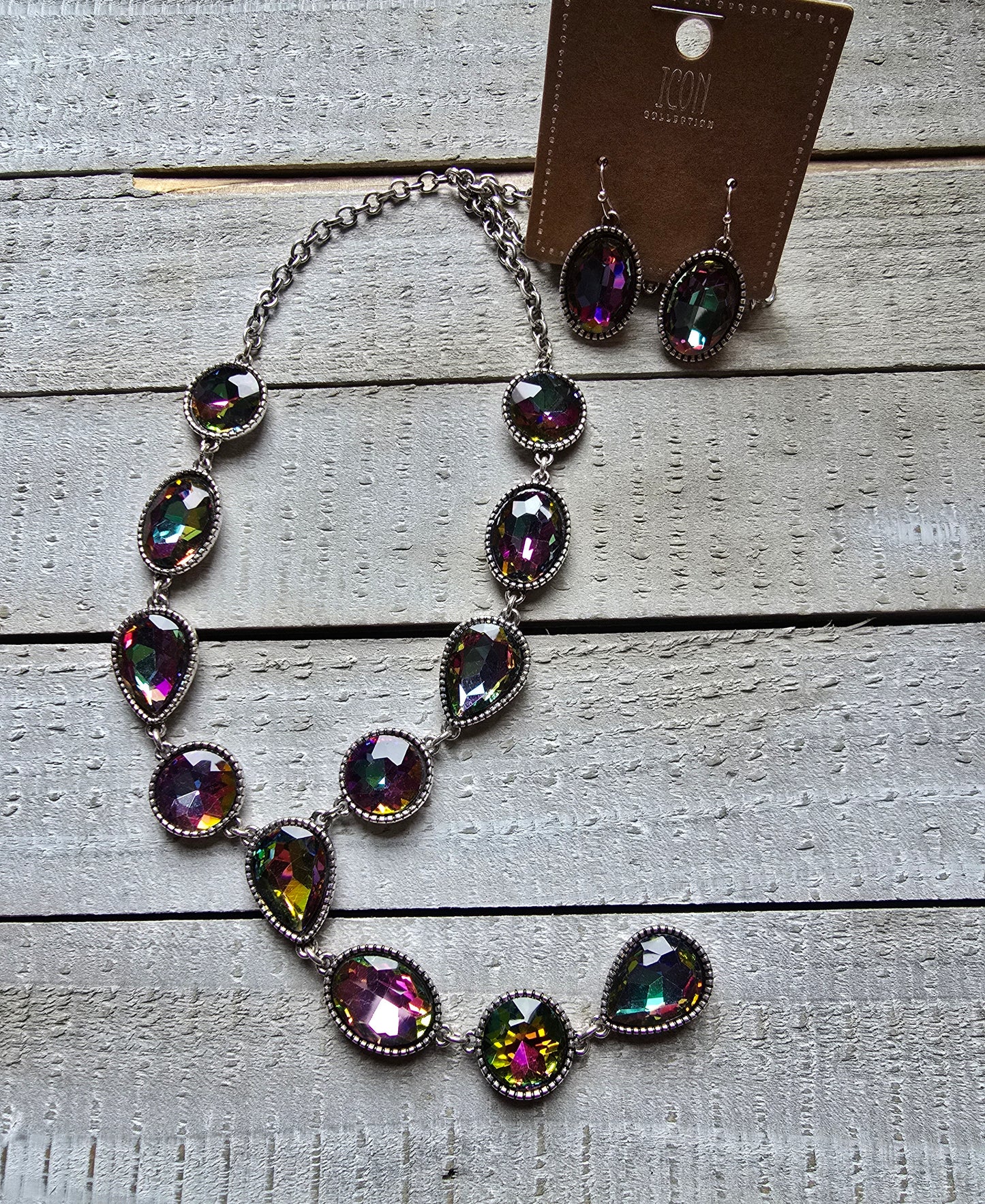 Rhinestone Necklace/Earring Sets