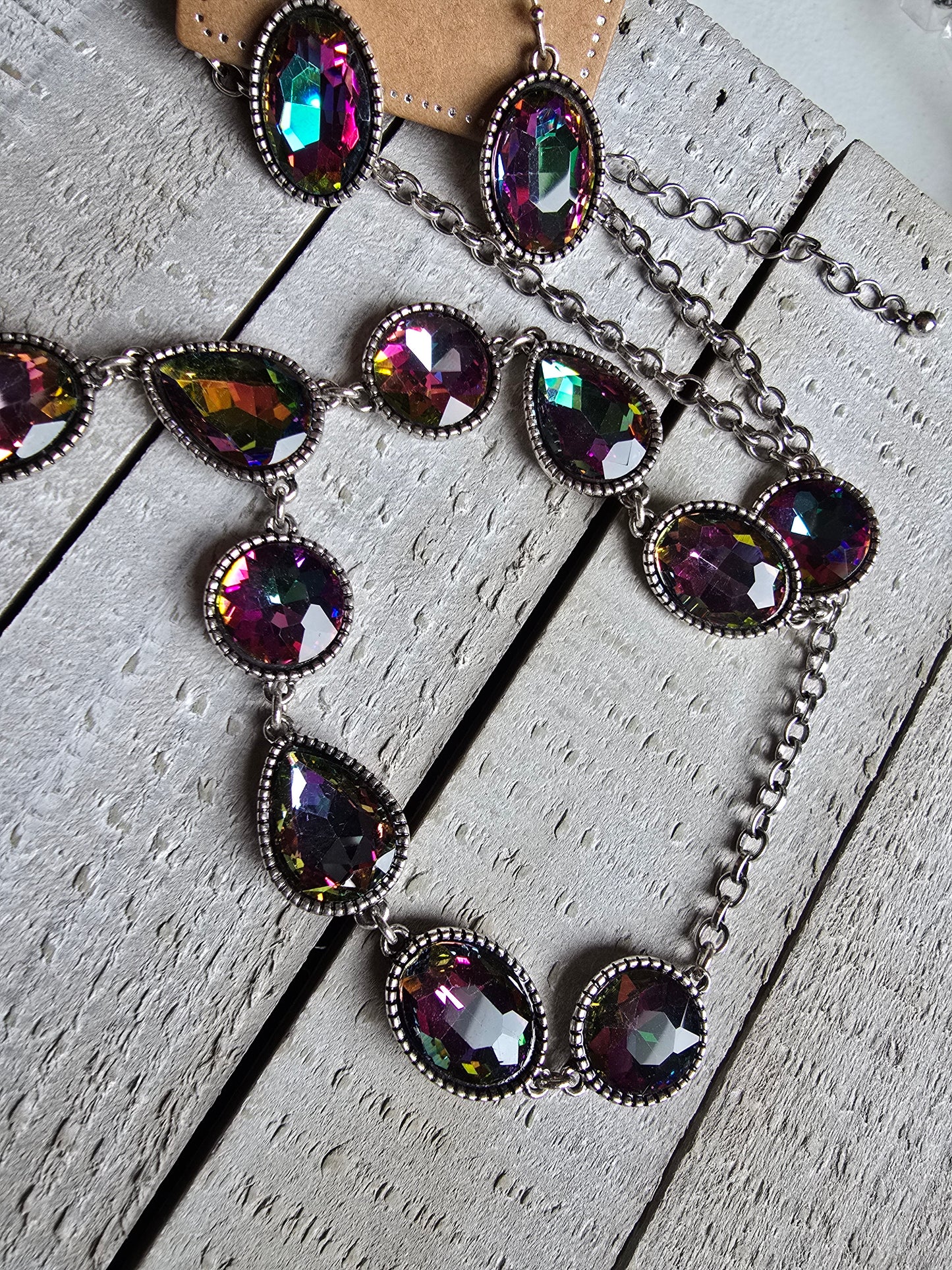 Rhinestone Necklace/Earring Sets
